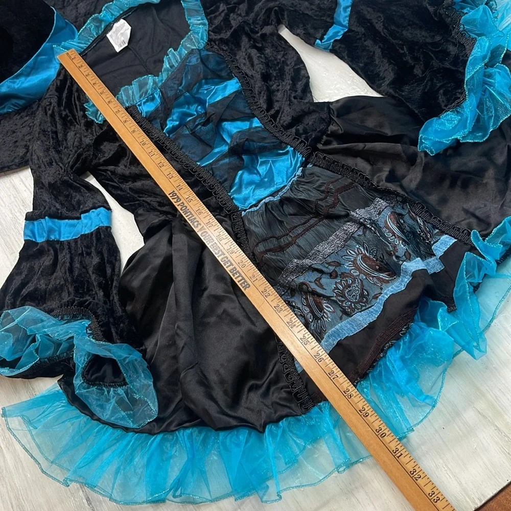 Black and Blue Witch Costume Sz S/M - Picture 4 of 11